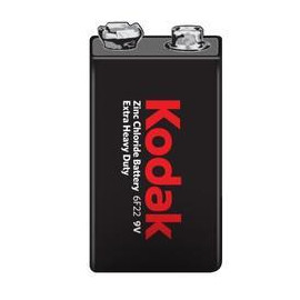 Baterie Kodak 6F22, 9V, Zinc-Chloride, 9V, 1ks 
