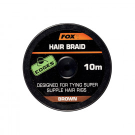 FOX - Hair Braid X Vlasová šňůrka 10m Hnědá