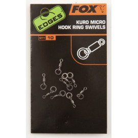 FOX Kuro Micro Hook Ring Swivels 10ks