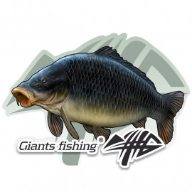 Giants fishing - Nálepka velká - Kapr šupináč