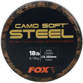 FOX - Vlasec Camo Soft Steel DARK CAMO 0,35mm/18lb/1000m