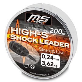 MS Range šokový návazec High-S Shock Leader 0,26 mm 200 m-1406426