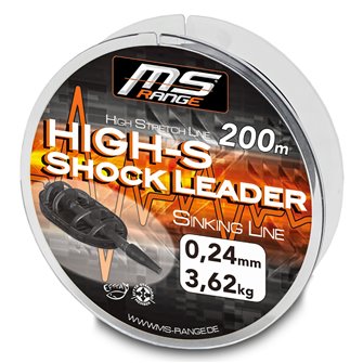 MS Range šokový návazec High-S Shock Leader 0,24 mm 200 m-1406424