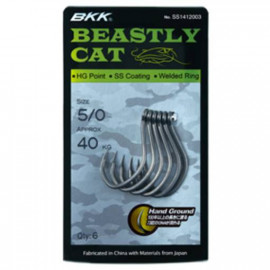BKK - Beastly CAT háčky vel. 5/0 40kg 6ks