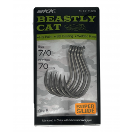 BKK - Beastly CAT háčky vel. 7/0 70kg 5ks