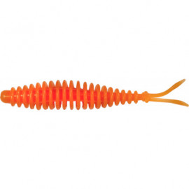 ZEBCO - T-Worm v-tail červ chilli-sýr UV oranžový 65mm/6ks