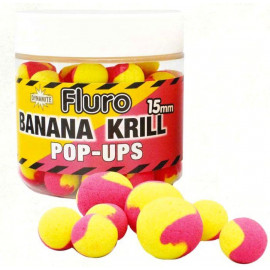 Dynamite Baits Pop-Ups Fluro Two Tone Banana&Krill 15 mm|DY605
